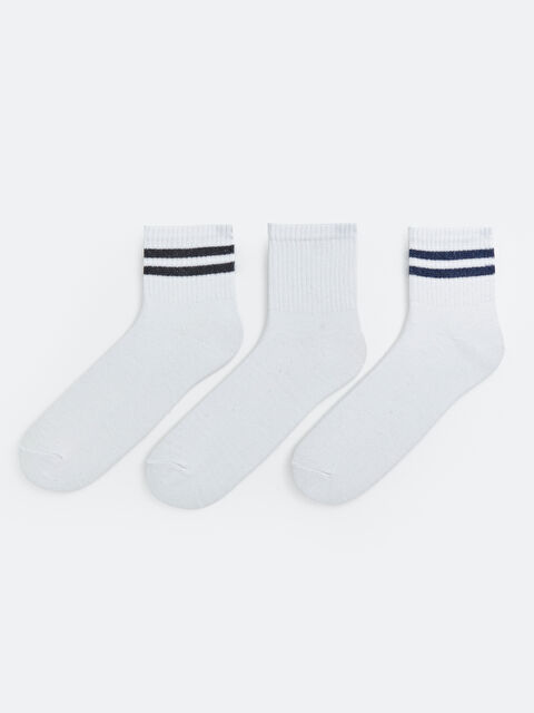 LC WAIKIKI Çizgili Erkek Soket Çorap 3'lü - S6LH00Z8-J5E