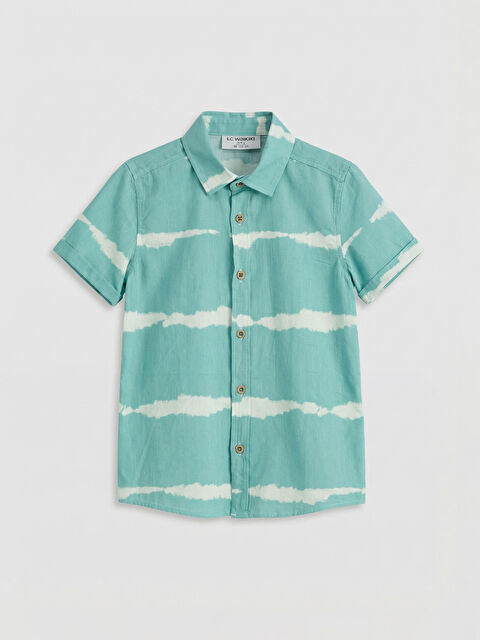 LCW ECO Batik Desenli Erkek Çocuk Gömlek - S6LH01Z4-LRK