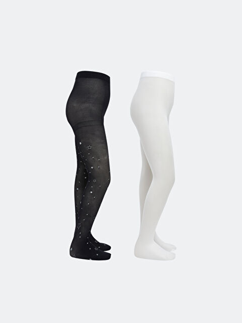 LCW ECO Girls' Fine Tights 2-Pack - S6LH25Z4-JYX