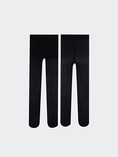 LCW ECO Kız Çocuk Külotlu Çorap 2'li - S6LH39Z1-CVL