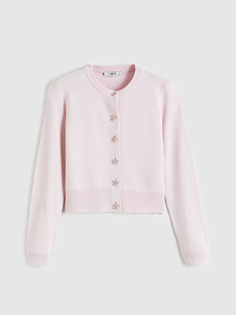 XSIDE Bisiklet Yaka Fiyonklu Kadın Triko Hırka - S6LH46Z8-QNT