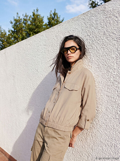 LCW STUDIO Gömlek Yaka Kadın Ceket