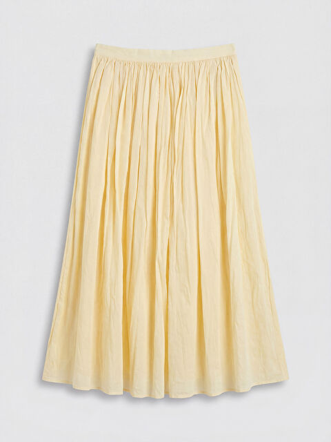 LCW Modest Beli Fermuarlı Büzgülü Kloş Etek