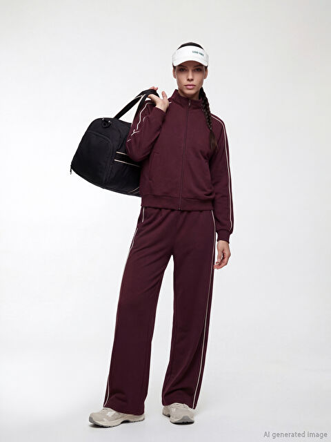 KOOR SPORT Beli Lastikli Soft Touch Kadın Eşofman Altı - S6LH72Z8-HMS