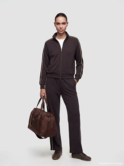 KOOR SPORT Beli Lastikli Soft Touch Kadın Eşofman Altı - S6LH72Z8-HNM