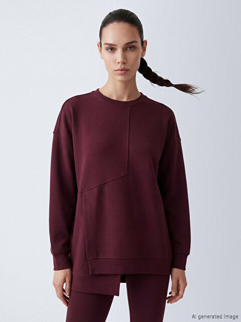 KOOR SPORT Soft Touch Oversize Kadın Sweatshirt	 - S6LH73Z8-HFM