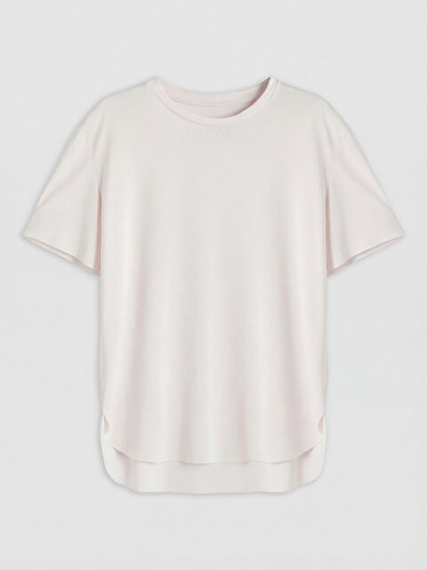 KOOR SPORT Bisiklet Yaka Oversize Kadın Spor Tişört