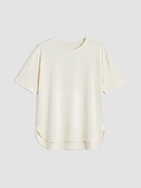 KOOR SPORT Bisiklet Yaka Oversize Kadın Spor Tişört