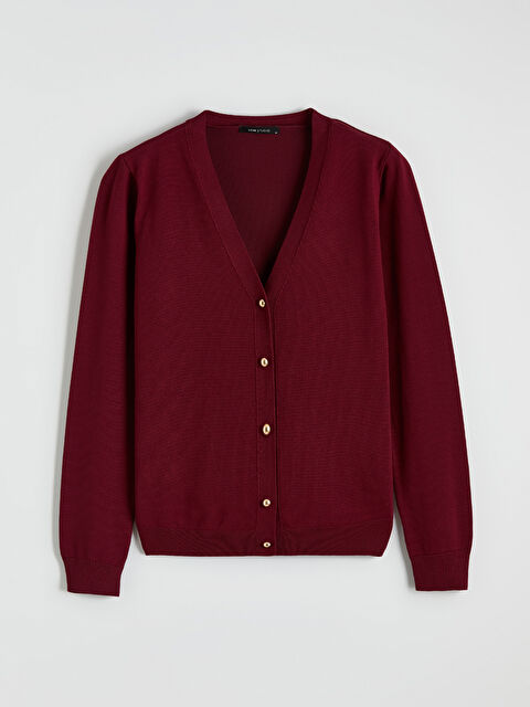 LCWAIKIKI Classic V Yaka Kadın Triko Hırka - S6LH97Z8-CWK