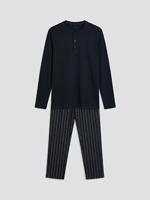 LC WAIKIKI Standart Kalıp Baskılı Erkek Pijama Takım