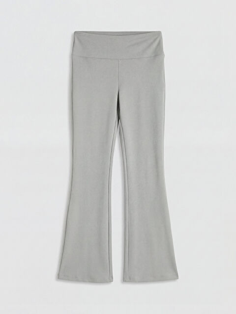 KOOR SPORT Yüksek Bel Kadın İspanyol Paça Spor Tayt