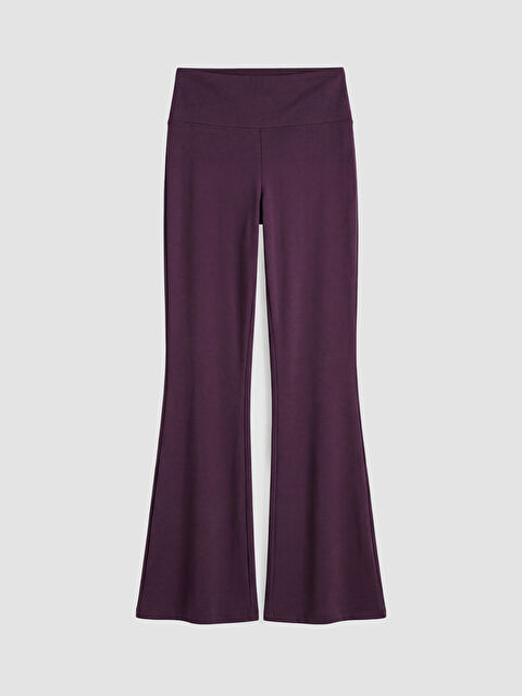 KOOR SPORT Beli Lastikli İspanyol Paça Kadın Spor Tayt - S6LI37Z8-HQ4