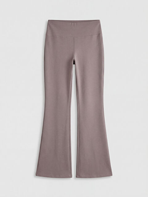 KOOR SPORT Beli Lastikli İspanyol Paça Kadın Spor Tayt - S6LI37Z8-R2J