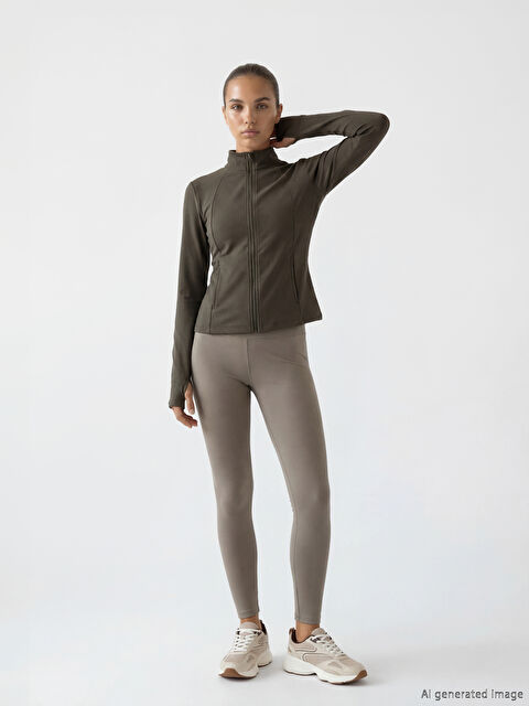 KOOR SPORT Yüksek Bel Kadın Spor Tayt	 - S6LI38Z8-GNZ