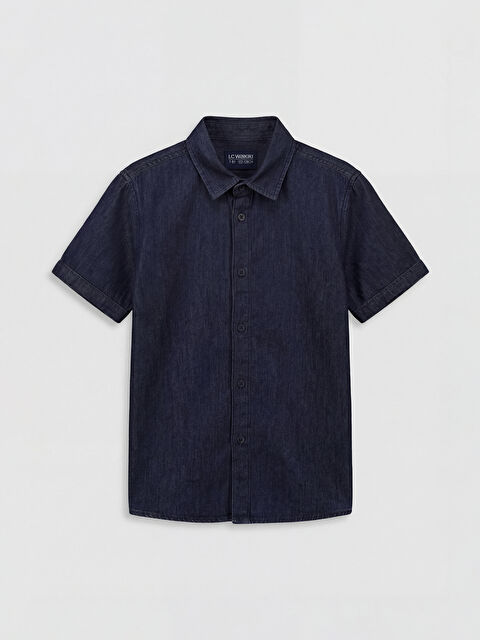 LC WAIKIKI Kısa Kollu Erkek Çocuk Jean Gömlek - S6LI61Z4-ZAZ