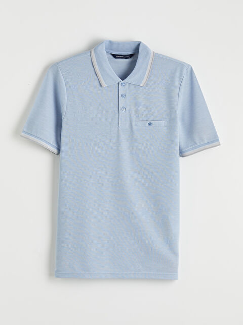 LCWAIKIKI Classic Polo Yaka Kısa Kollu Pile Erkek Tişört - S6LI83Z8-MHY