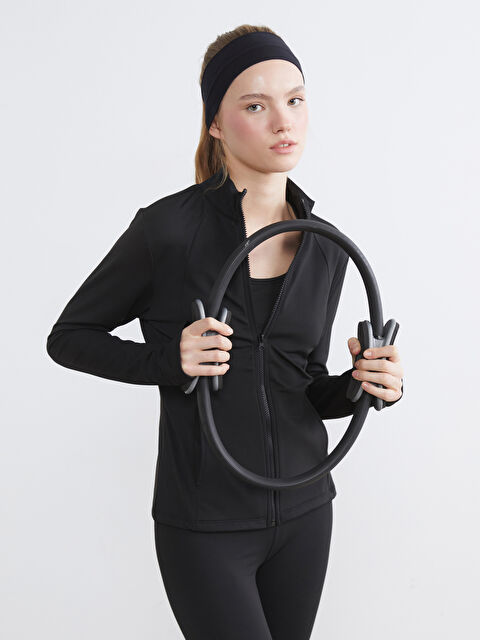 KOOR SPORT Dik Yaka Kadın Fermuarlı Sweatshirt - S6LI89Z8-CVL