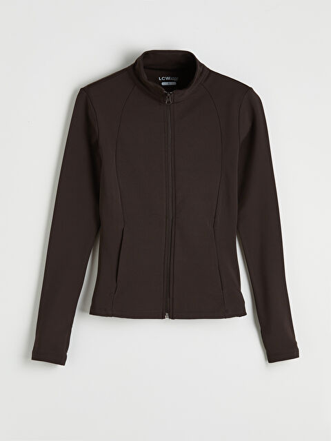 KOOR SPORT Dik Yaka Kadın Fermuarlı Sweatshirt - S6LI89Z8-HNM