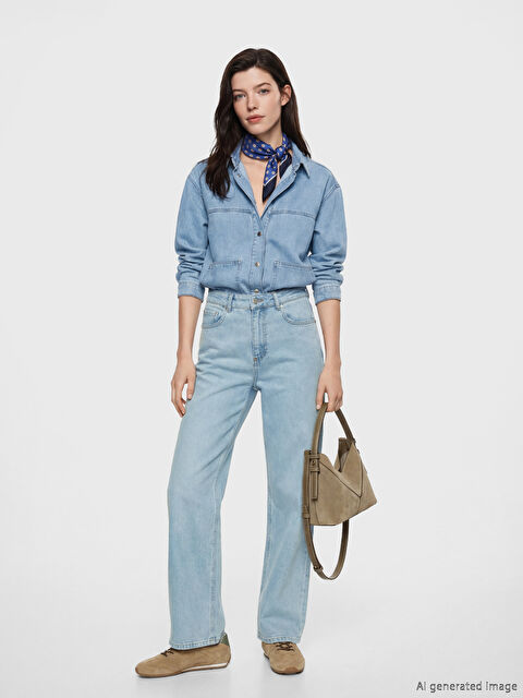 LCW Comfort Straight Fit Kadın Jean Pantolon - S6LJ14Z8-507