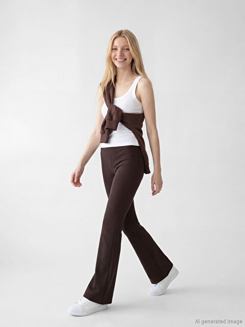 XSIDE Yüksek Bel İspanyol Paça Kadın Tayt Pantolon	 - S6LJ30Z8-S7U