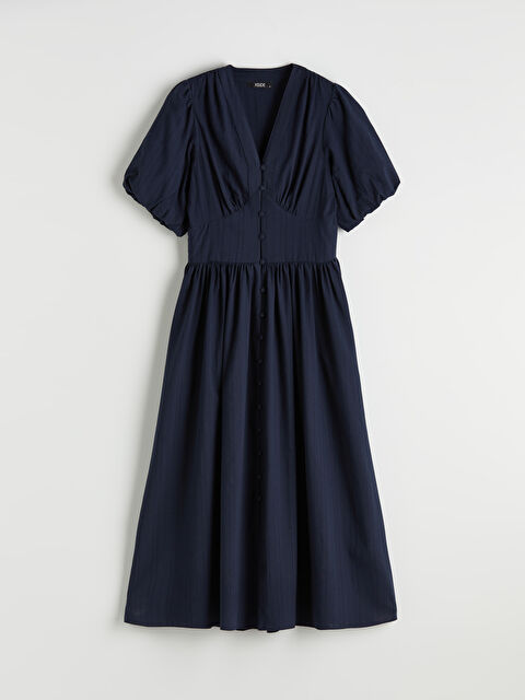 XSIDE V Yaka Belden Oturtmalı Elbise - S6LJ51Z8-CRP