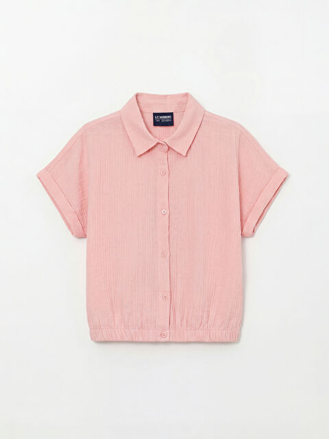 LCW ECO Kısa Kollu Kız Çocuk Gömlek - S6LJ95Z4-FRA