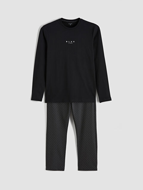 LC WAIKIKI Standart Kalıp Baskılı Erkek Pijama Takım - S6LK07Z8-LQJ
