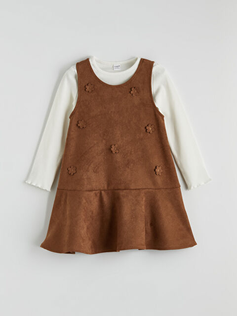 LCW Kids Uzun Kollu Kız Çocuk Elbise - S6LK09Z1-D2N