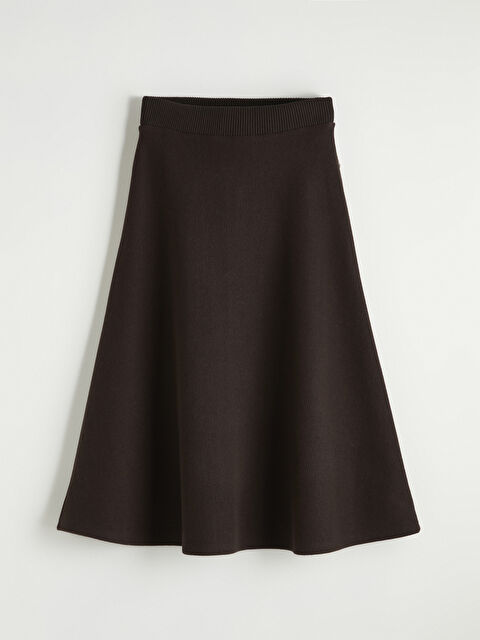 LCW Vision Beli Lastikli A Kesim Triko Etek - S6LK90Z8-HDT