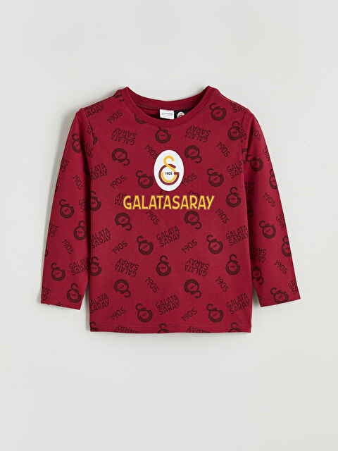 LCW Kids Galatasaray Baskılı Erkek Çocuk Pijama Üstü - S6LL28Z1-LTQ