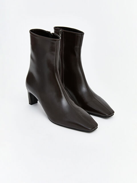 LCW STEPS Deri Görünümlü Kadın Bot - S6LL45Z8-RKQ