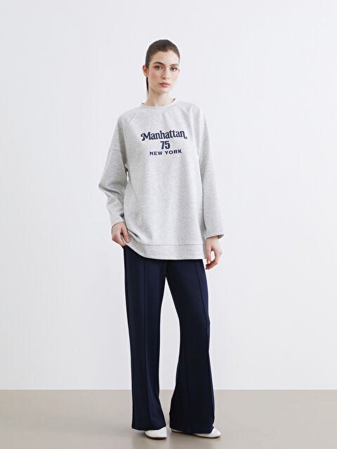 LCW Modest Dikiş Detaylı Geniş Paça Kadın Eşofman Altı - S6LL64Z8-HRZ