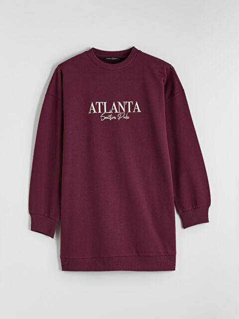 LCW Modest Atlanta Baskılı Kadın Sweatshirt Tunik - S6LL95Z8-HNV