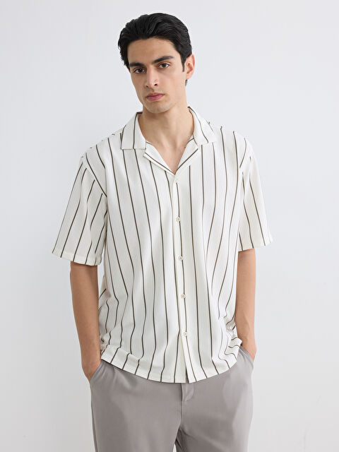 LCW Vision Regular Fit Çizgili Erkek Gömlek - S6LM05Z8-LFC