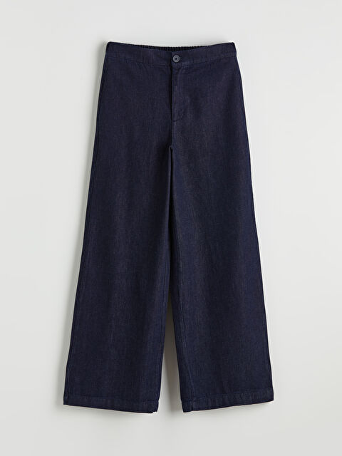 LCW Comfort Yüksek Bel Wideleg Kadın Jean Pantolon - S6LM43Z8-309