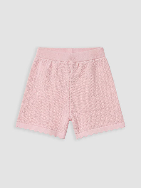 LCW Kids Beli Lastikli Kız Çocuk Şort