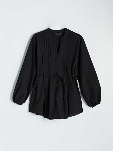 LCW Modest Kaçık Yaka Büzgülü Bluz