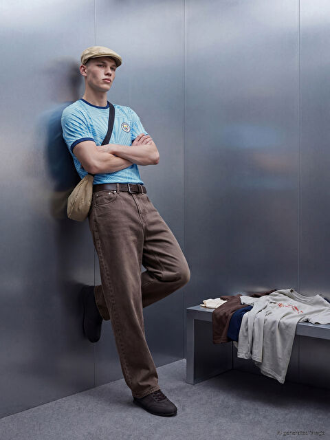 XSIDE ACTIVE Bisiklet Yaka Manchester City Baskılı Erkek Spor Tişört