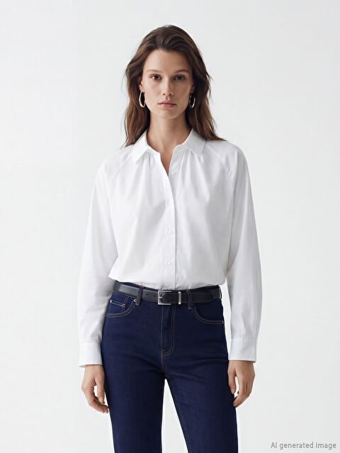 LCW Modest Büzgülü Kadın Gömlek - S6LN59Z8-EEW