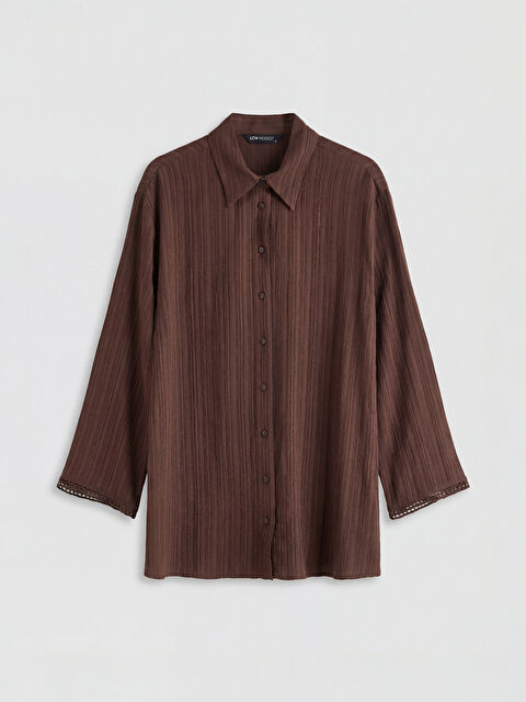 LCW Modest Keten Karışımlı Kadın Gömlek Tunik - S6LN63Z8-DJ7