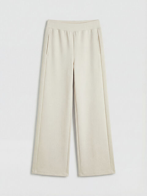 LCW Vision Beli Lastikli Geniş Paça Kadın Eşofman Altı - S6LN71Z8-FYS