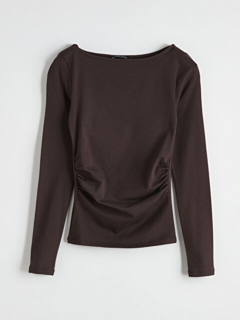 LCW Vision Kayık Yaka Büzgülü Body	 - S6LN81Z8-HEC