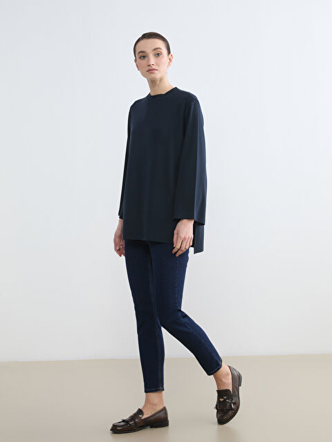 LCW Modest Mom Fit Kadın Jean Pantolon - S6LN91Z8-309