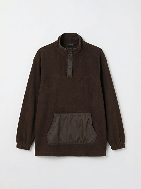 LCW Modest Dik Yaka Kadın Polar Sweatshirt - S6LO42Z8-HMK