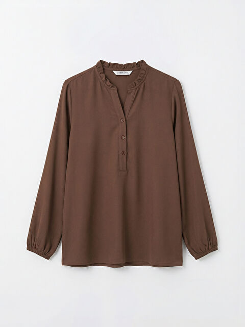 LCW Grace Fırfırlı Kaçık Yaka Bluz	 - S6LO60Z8-2OX