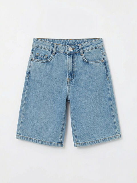 LC WAIKIKI Kız Çocuk Jean Şort - S6LO70Z4-SHK