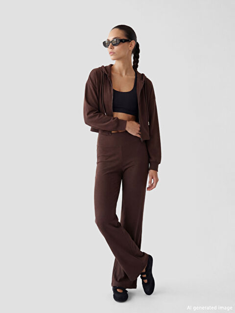 KOOR SPORT Beli Lastikli Soft Touch Kadın Spor Tayt - S6LO94Z8-HDW