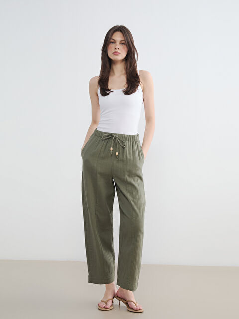 LCW Vision Beli Lastikli Kadın Pantolon - S6LP00Z8-ZN0