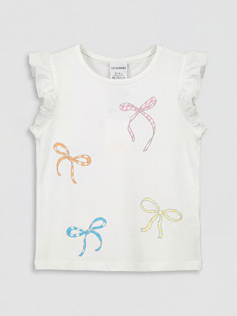 LCW Kids Fiyonk Baskılı Kız Çocuk Atlet