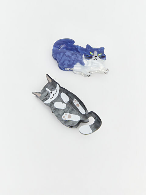 LCW JOY Cat Figured Women's Claw Clip Set of 2